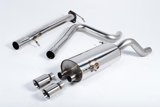 Milltek Fiesta ST180 Cat-Back Exhaust- Non Resonated- Polished tips